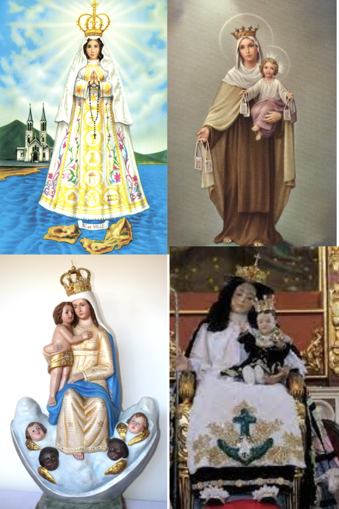 Velas con imagenes Santas
