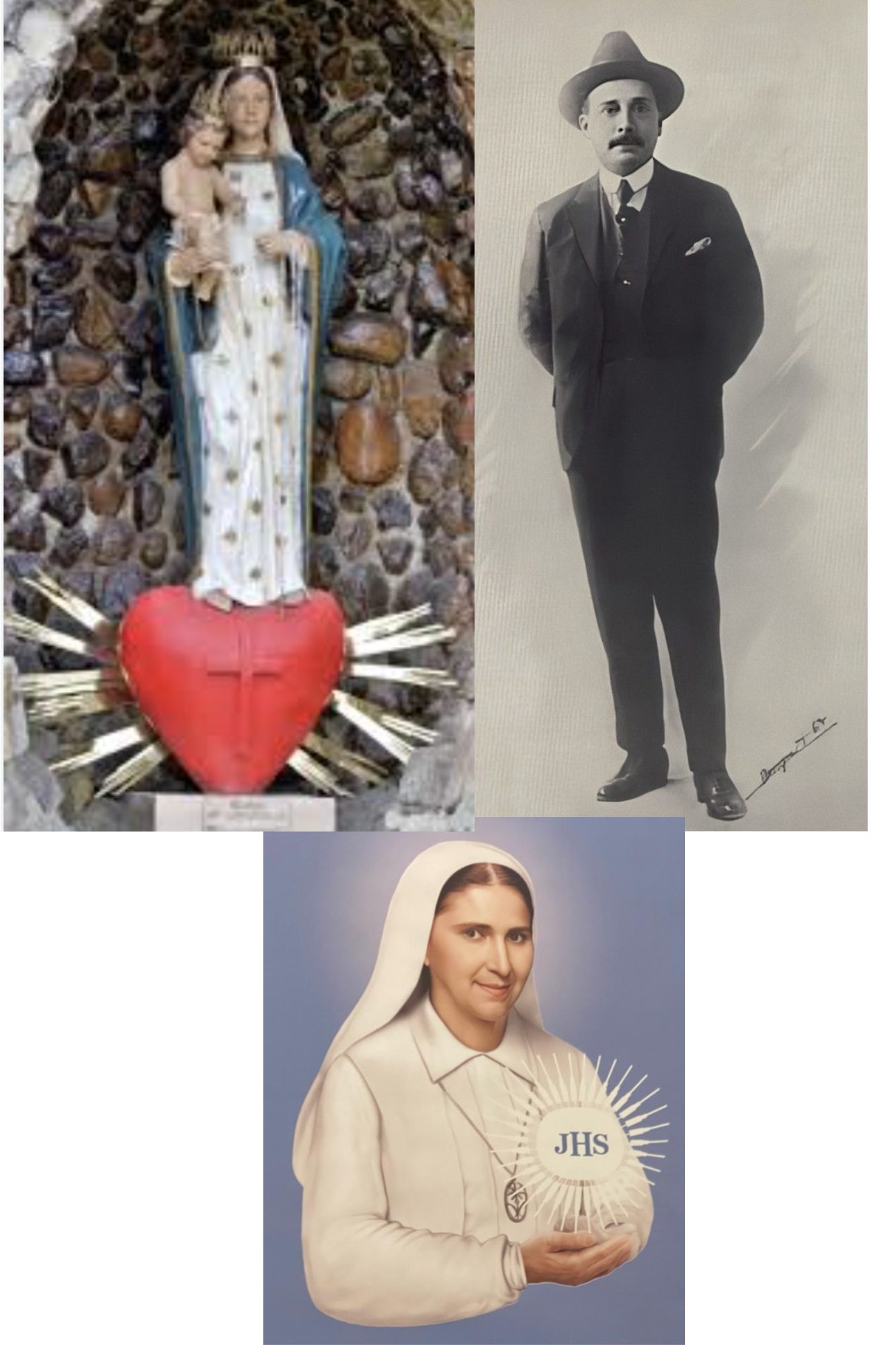 Velas con imagenes Santas