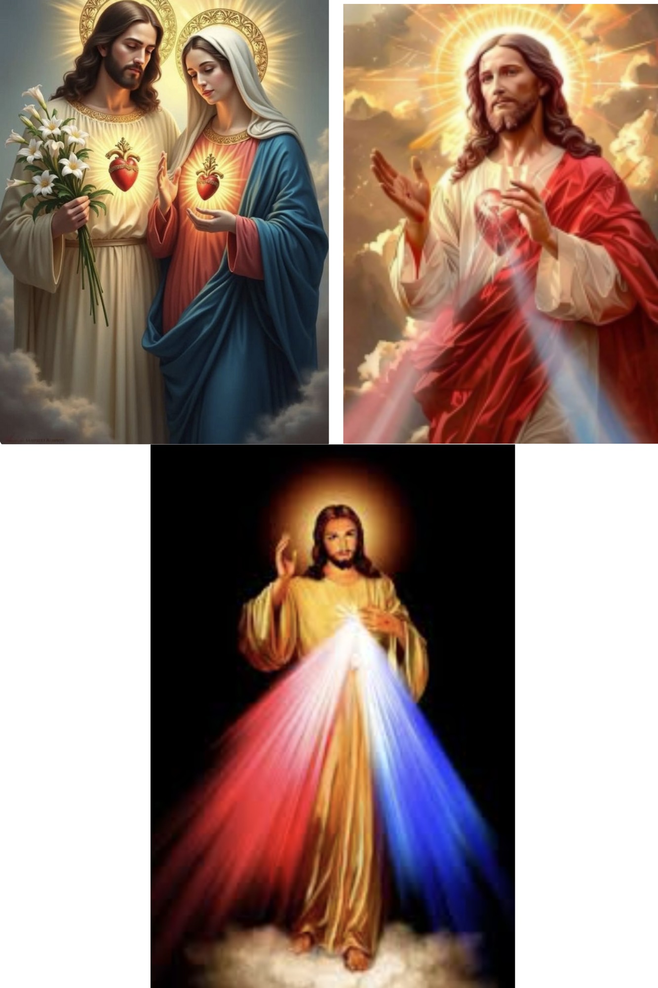 Velas con imagenes Santas