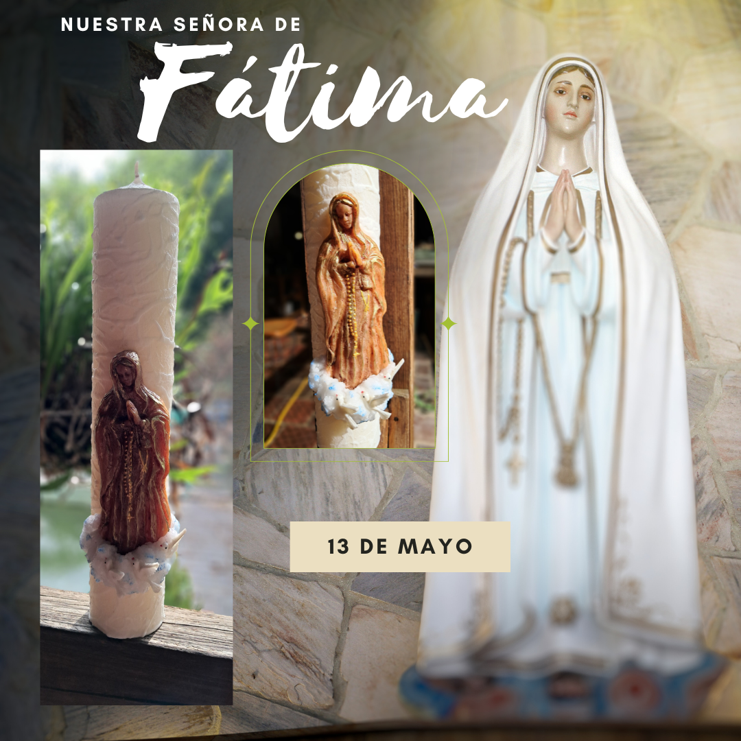 Vela con Virgen de Fatima