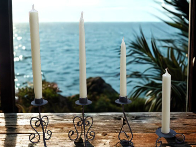 1*  Velas de Candelabro Artesanales (elaborados por Inmersión)