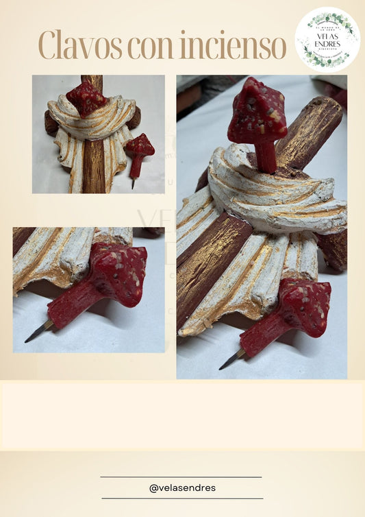 Clavos con incienso
