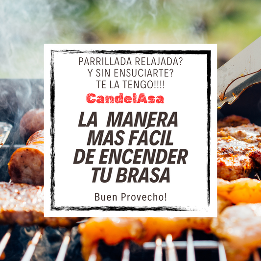 Encendedores de Carbón Candelasa – Pack x4 + Fósforos