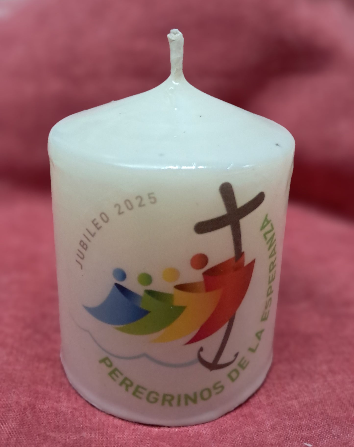 Velas con imagenes  Santas
