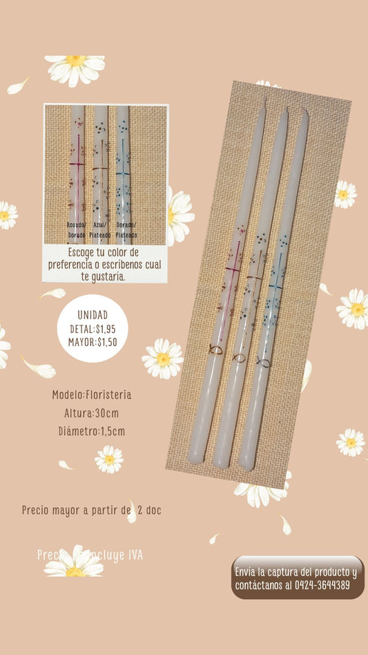 Velas para la Primera Comunión