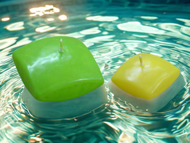 Velas Flotantes base cuadrada